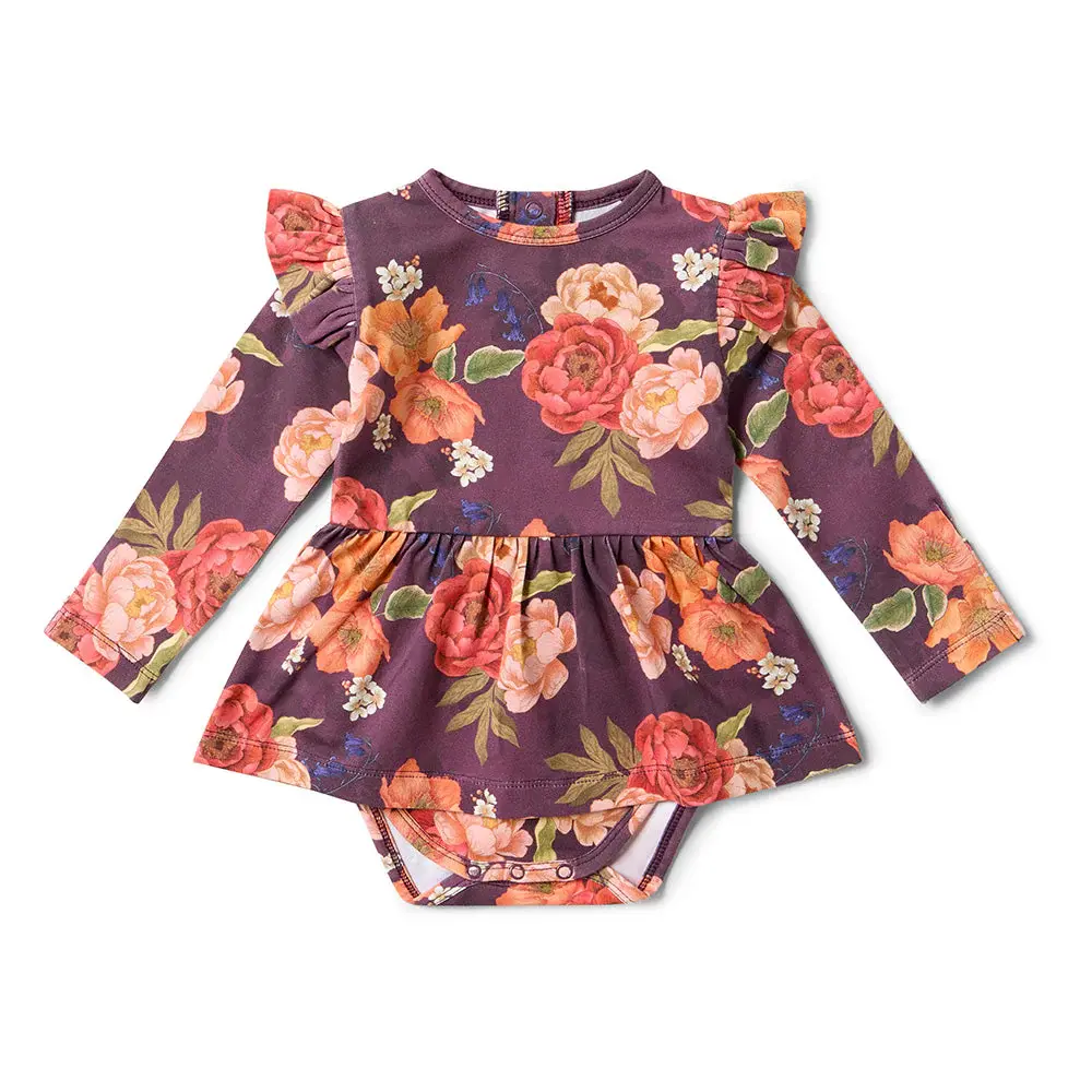 Snuggle Hunny Kids Snuggle Hunny Sienna Long Sleeve Organic Dress