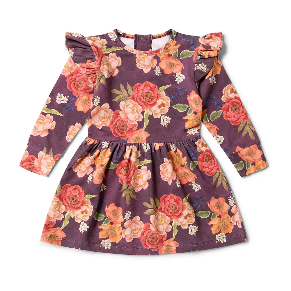 Snuggle Hunny Kids Snuggle Hunny Sienna Long Sleeve Organic Dress