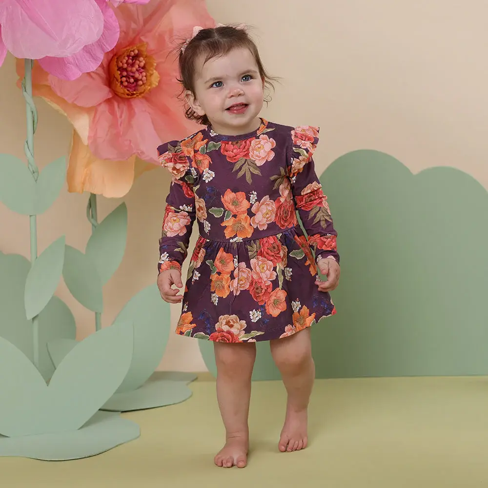 Snuggle Hunny Kids Snuggle Hunny Sienna Long Sleeve Organic Dress