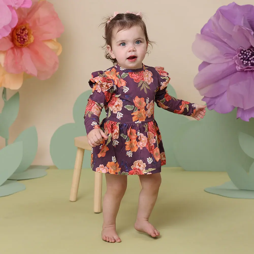 Snuggle Hunny Kids Snuggle Hunny Sienna Long Sleeve Organic Dress