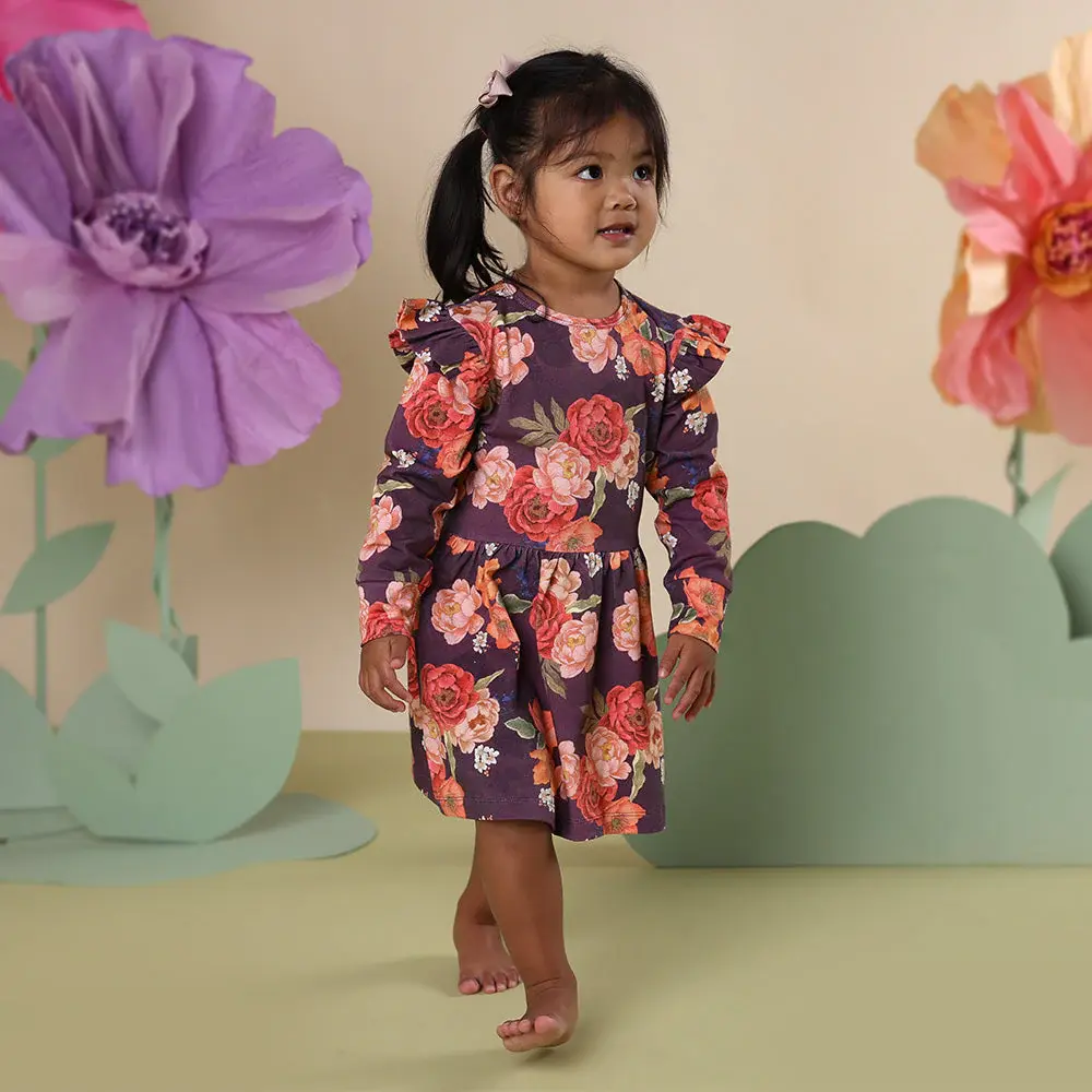 Snuggle Hunny Kids Snuggle Hunny Sienna Long Sleeve Organic Dress