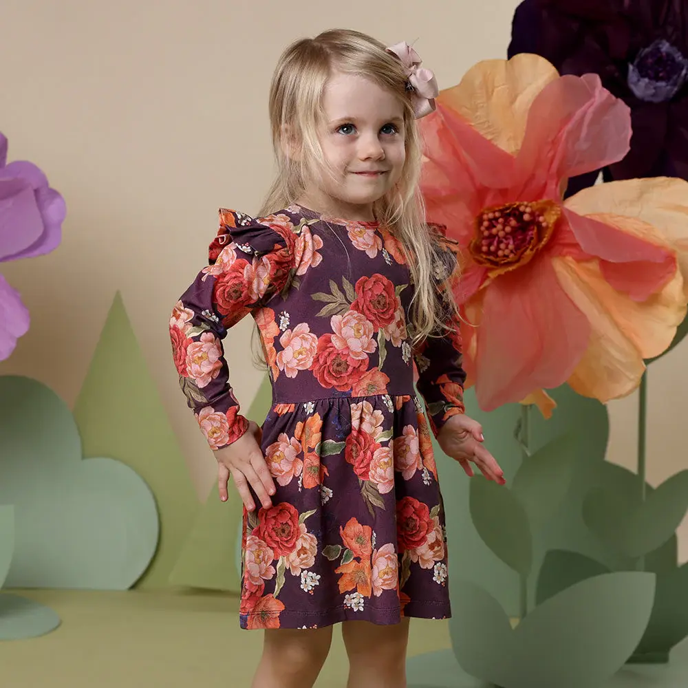 Snuggle Hunny Kids Snuggle Hunny Sienna Long Sleeve Organic Dress
