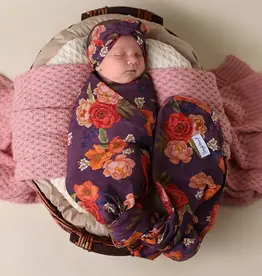 Snuggle Hunny Kids Snuggle Hunny Sienna Organic Jersey Wrap & Topknot Set