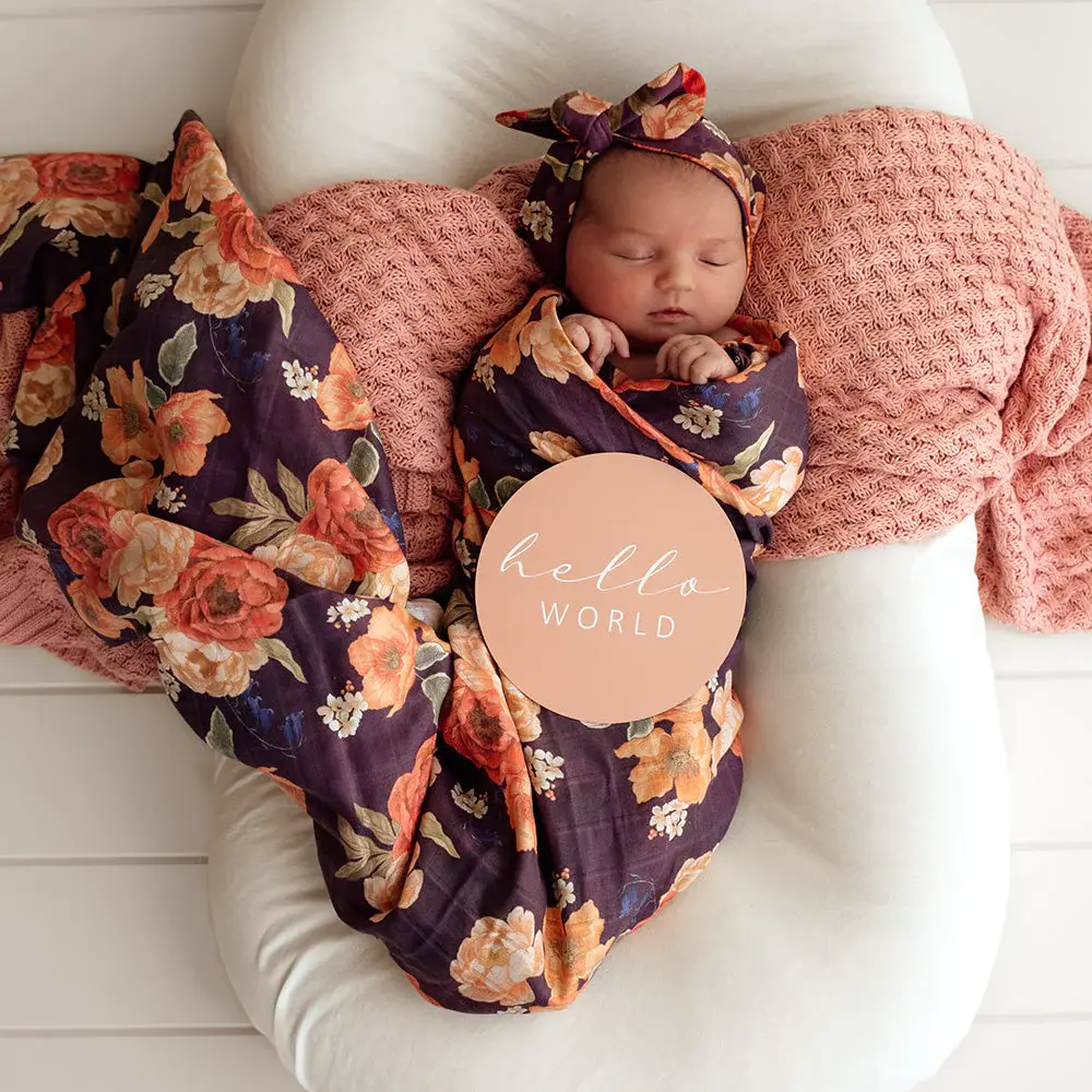 Snuggle Hunny Kids Snuggle Hunny Sienna Organic Muslin Wrap