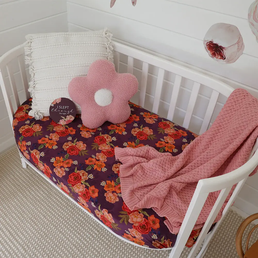 Snuggle Hunny Kids Snuggle Hunny Sienna Organic Fitted Cot Sheet