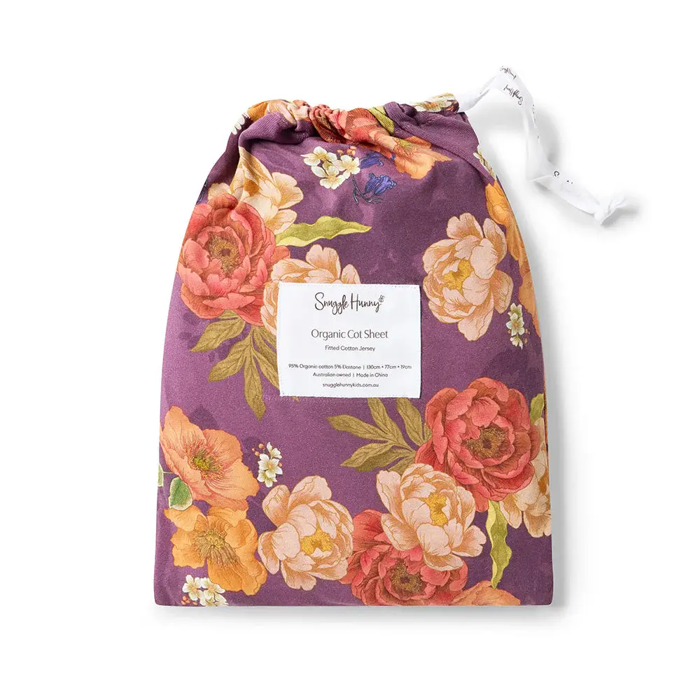 Snuggle Hunny Kids Snuggle Hunny Sienna Organic Fitted Cot Sheet