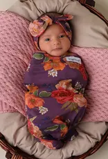 Snuggle Hunny Kids Snuggle Hunny Sienna Organic Snuggle Swaddle & Topknot Set