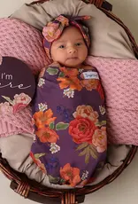 Snuggle Hunny Kids Snuggle Hunny Sienna Organic Snuggle Swaddle & Topknot Set