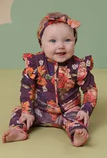Snuggle Hunny Kids Snuggle Hunny Sienna Organic Snugglesuit Convertible Romper with Frill