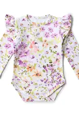 Snuggle Hunny Kids Snuggle Hunny Isla Long Sleeve Organic Bodysuit with Frill