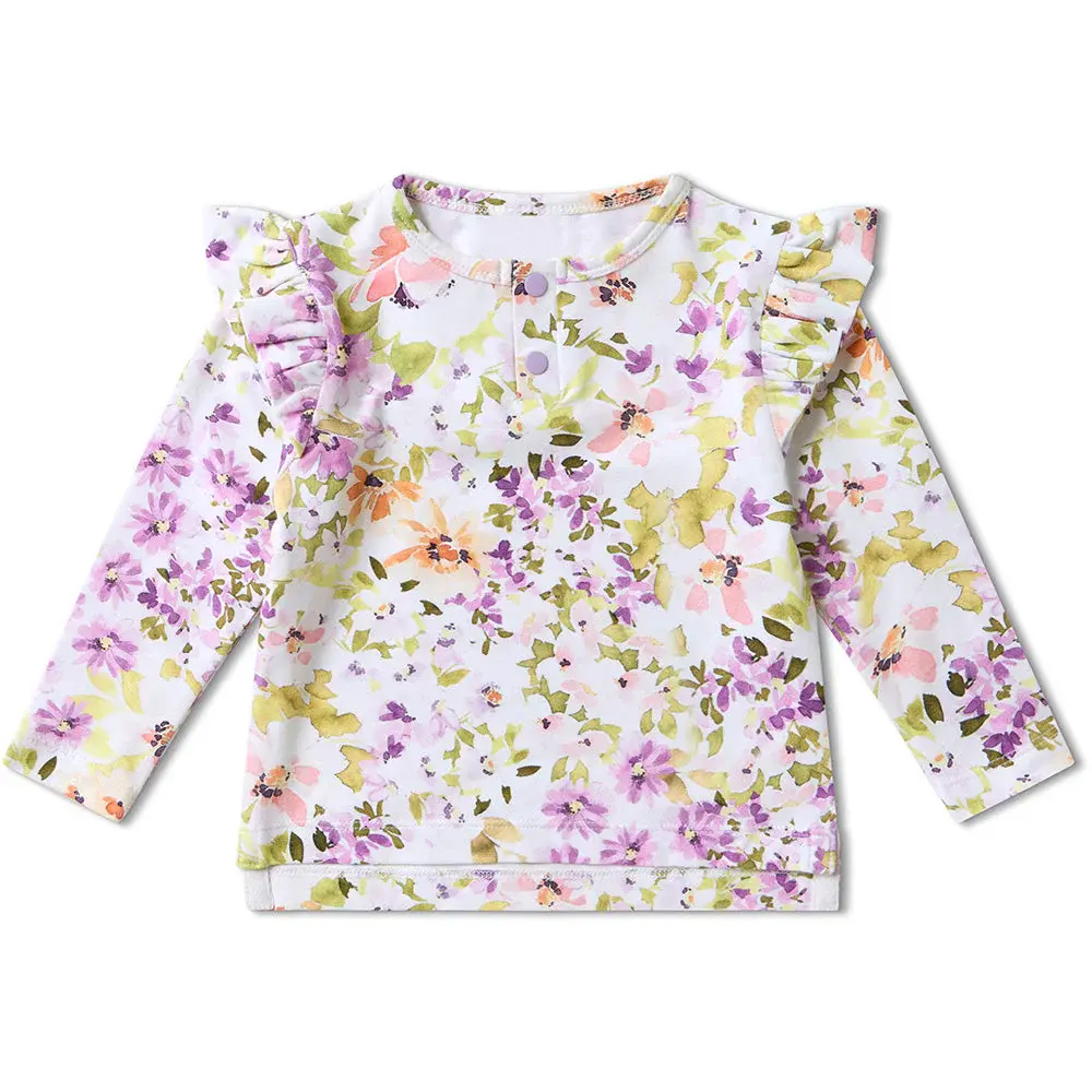 Snuggle Hunny Kids Snuggle Hunny Isla Organic Long Sleeve Top with Frill