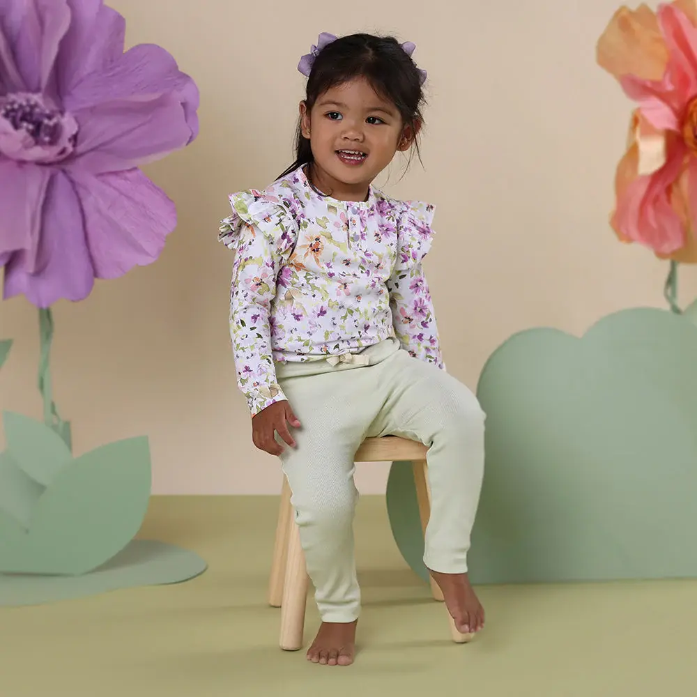 Snuggle Hunny Kids Snuggle Hunny Isla Organic Long Sleeve Top with Frill