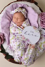 Snuggle Hunny Kids Snuggle Hunny Isla Organic Jersey Wrap & Topknot Set