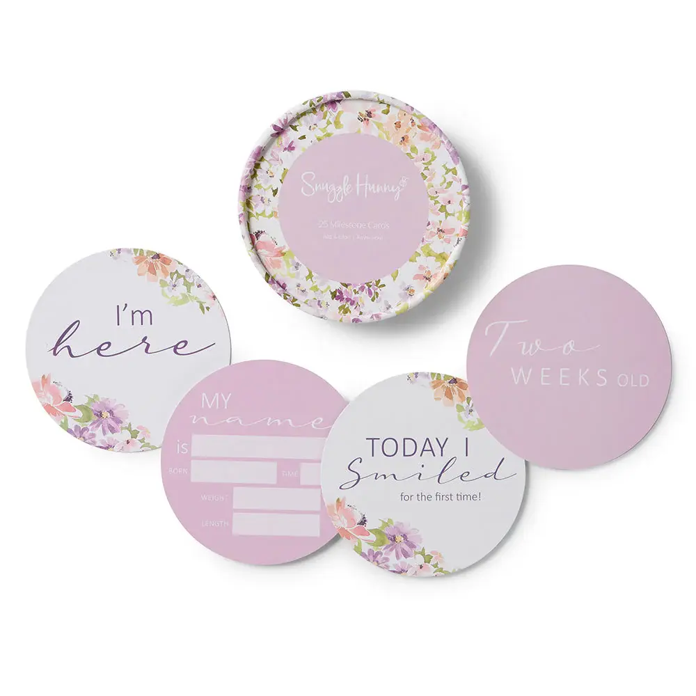 Snuggle Hunny Kids Snuggle Hunny Isla & Lilac Reversible Milestone Cards