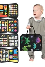 Bub2Kids Bub2Kids Felt Book Busy Board Montessori Book - Dinosaur