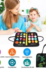 Bub2Kids Bub2Kids Felt Book Busy Board Montessori Book - Dinosaur