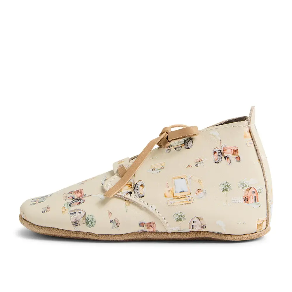 Snuggle Hunny Kids Bobux X Snuggle Hunny Diggers & Tractors Lace Up Shoes