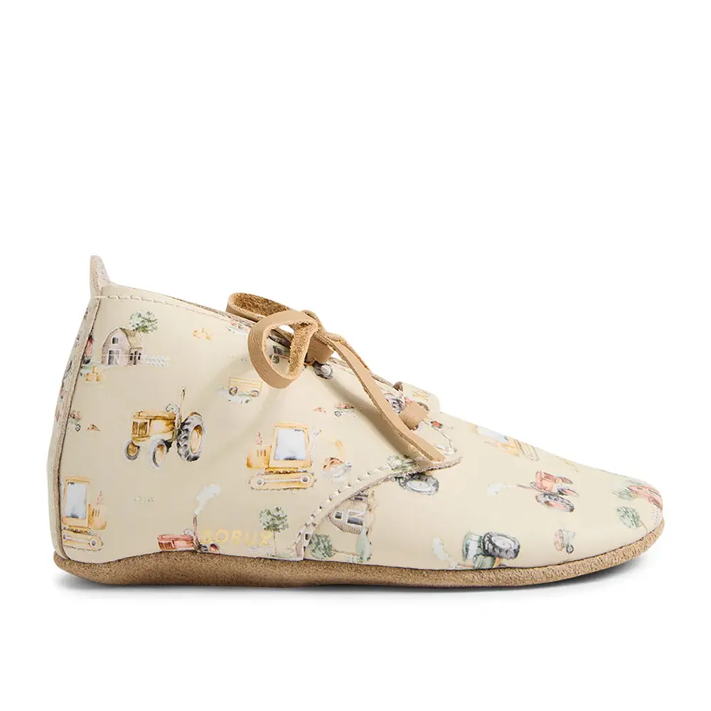 Snuggle Hunny Kids Bobux X Snuggle Hunny Diggers & Tractors Lace Up Shoes