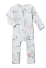 Snuggle Hunny Kids Snuggle Hunny Duck Pond Organic Snugglesuit Convertible Romper