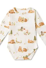 Snuggle Hunny Kids Snuggle Hunny Bears Long Sleeve Organic Bodysuit