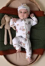 Snuggle Hunny Kids Snuggle Hunny Diggers & Tractors Organic Snugglesuit Convertible Romper