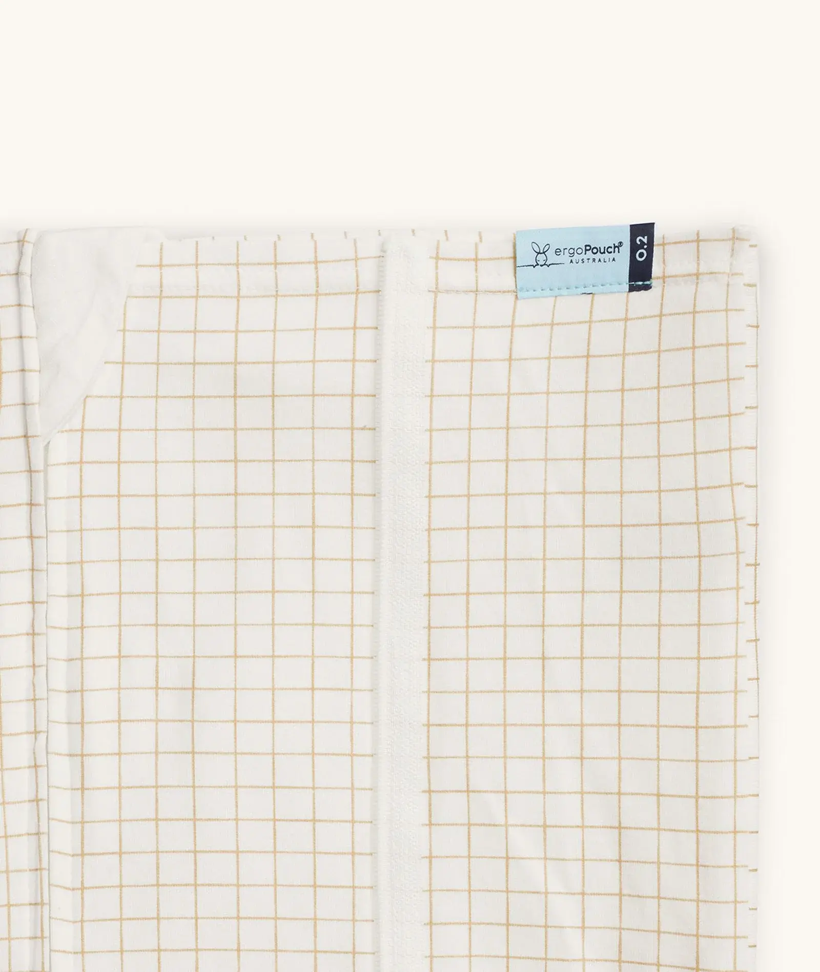 ErgoPouch ErgoPouch HugMe Blanket 0.2 & 1.0 TOG  Bedside Sleeper - Caramel Grid