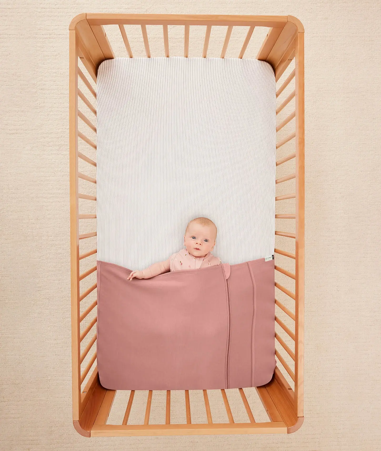 ErgoPouch ErgoPouch HugMe Blanket 1.0 & 2.5 TOG Cot - Rose