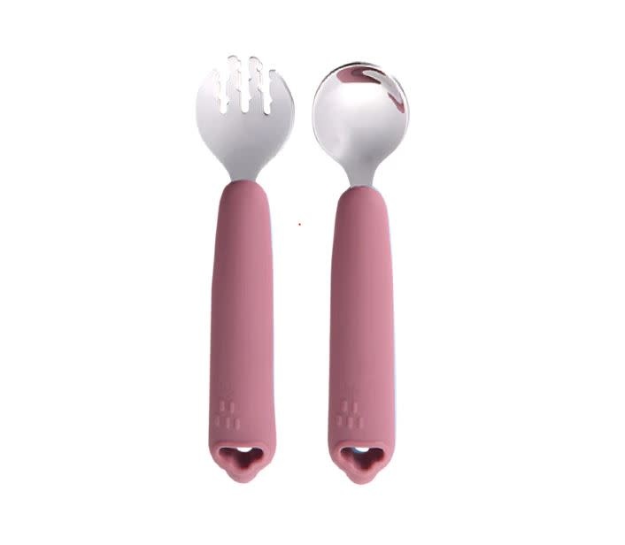 Cherub Baby Cherub Baby Silicone & Steel Toddler Cutlery Set