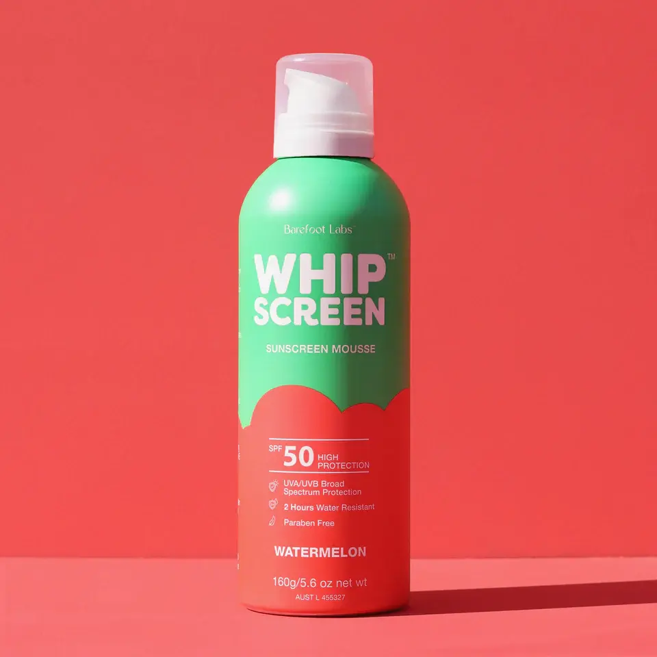 Whipscreen Whipscreen SPF50 Sunscreen Mousse Watermelon Scent