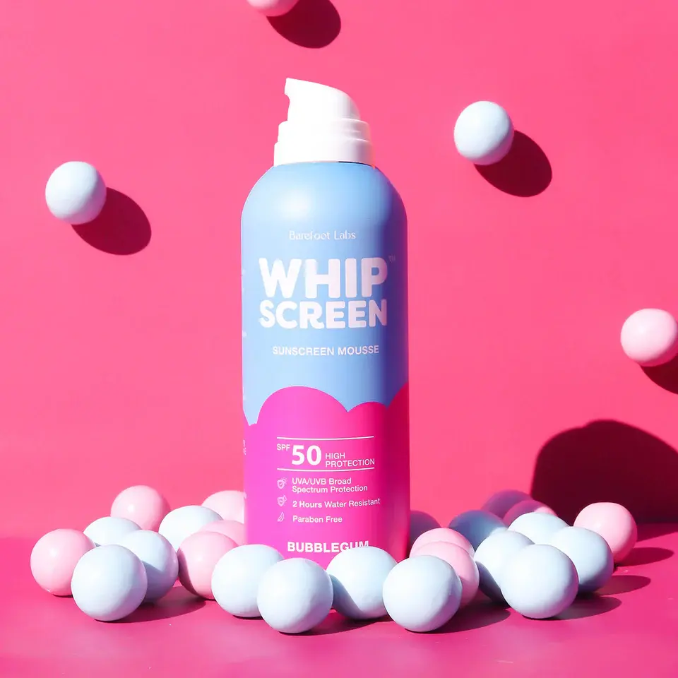 Whipscreen Whipscreen SPF50 Sunscreen Mousse Bubblegum Scent