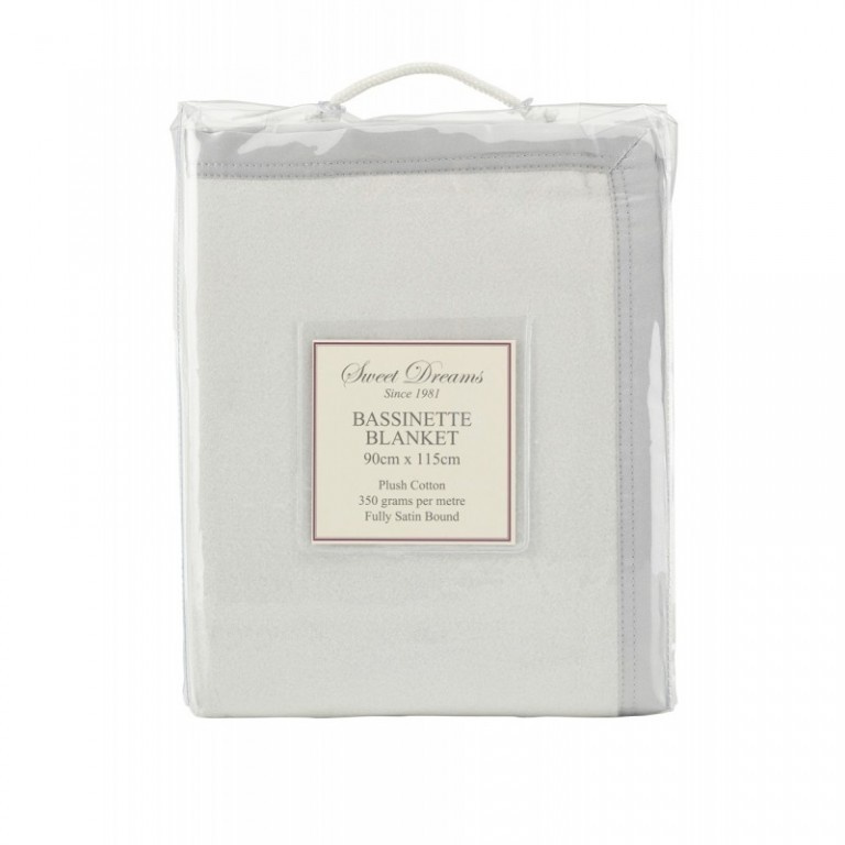 Sweet Dreams Sweet Dreams Bassinette Satin Bound Blanket