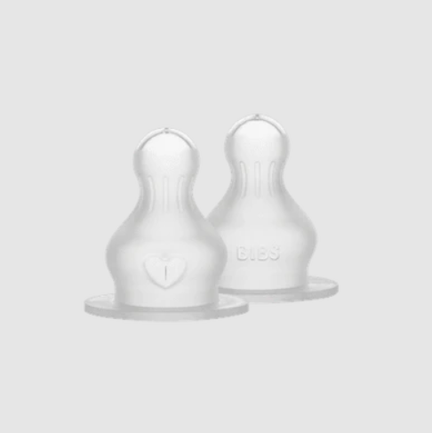 BIBS BIBS Bottle Replacement Nipple 2 pack, Silicone