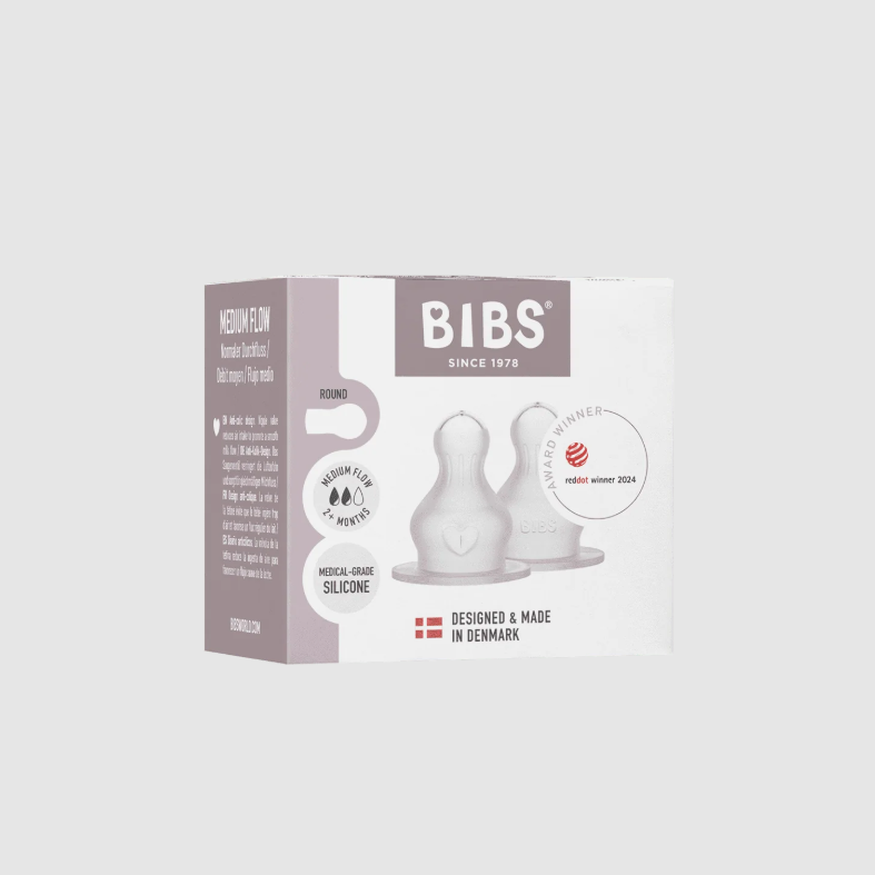 BIBS BIBS Bottle Replacement Nipple 2 pack, Silicone