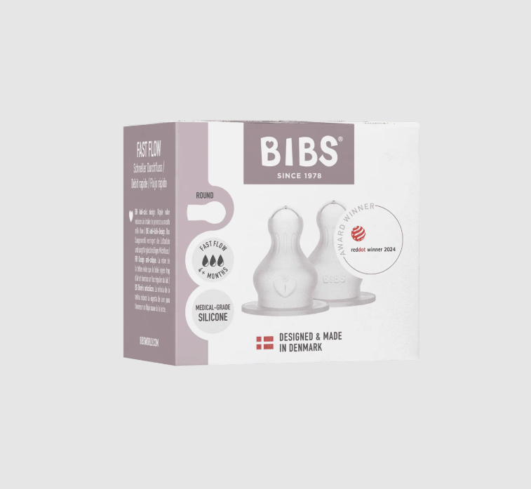 BIBS BIBS Bottle Replacement Nipple 2 pack, Silicone