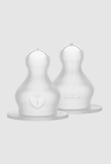 BIBS BIBS Bottle Replacement Nipple 2 pack, Silicone