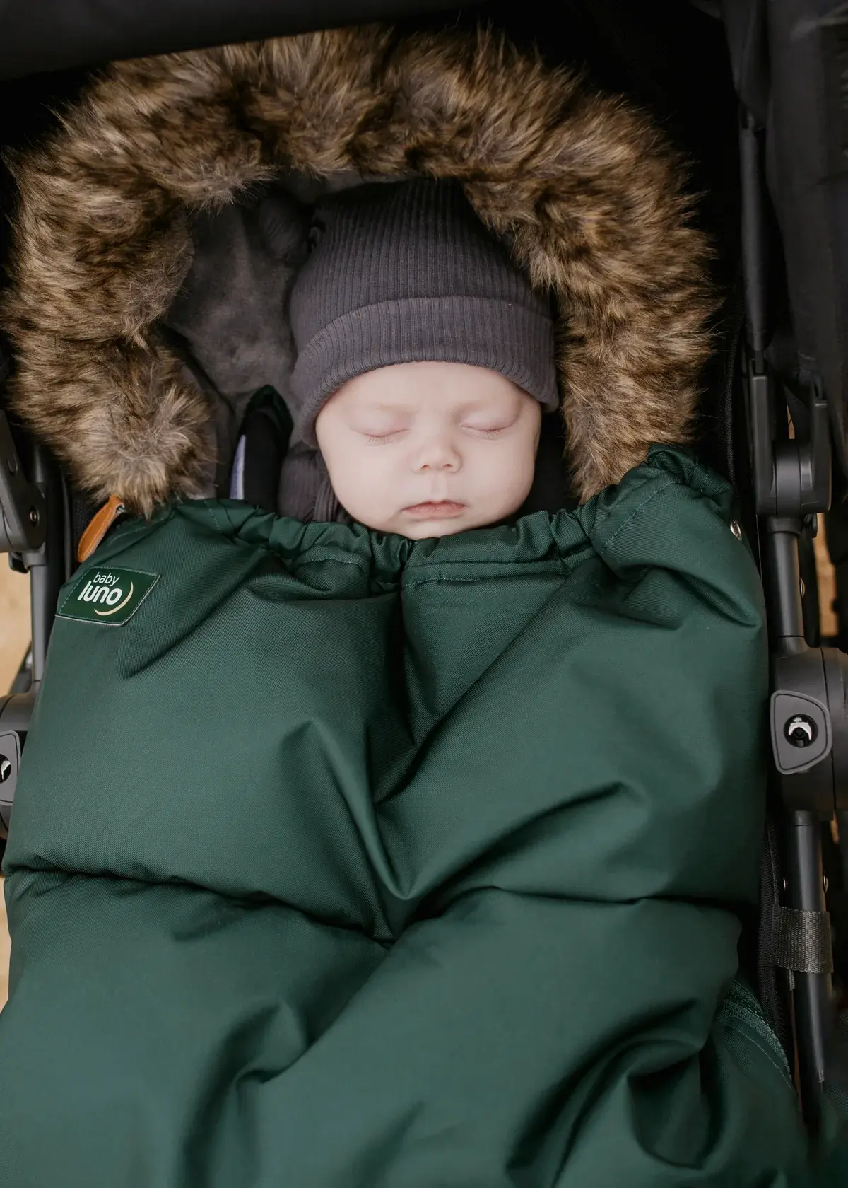 Baby Luno Baby Luno Nordic Footmuff Pram Liner - Hunter Green