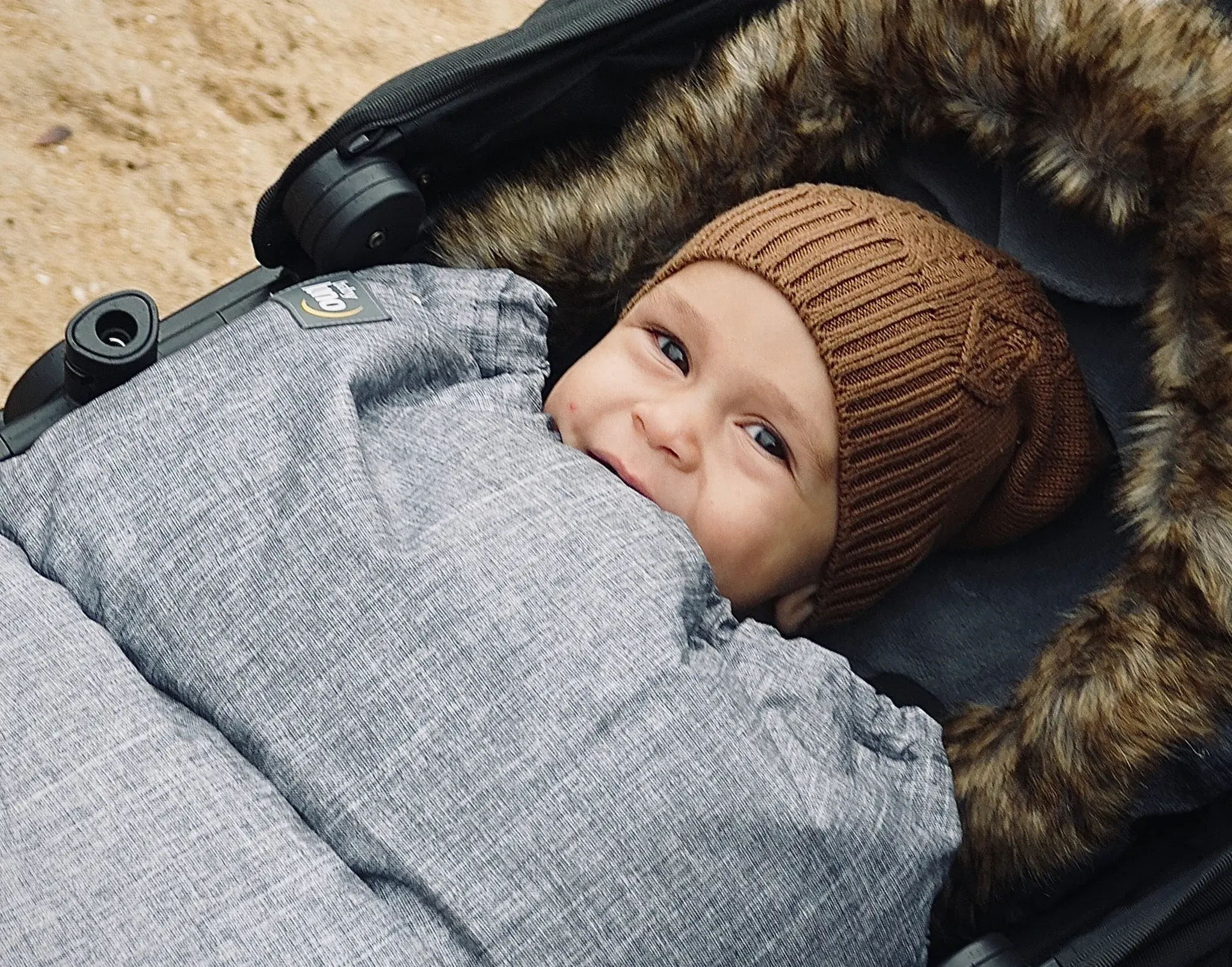 Baby Luno Baby Luno Nordic Footmuff Pram Liner - Chic Grey