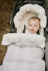 Baby Luno Baby Luno Nordic Footmuff Pram Liner -White Gold