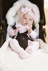 Baby Luno Baby Luno Nordic Footmuff Pram Liner -White Gold