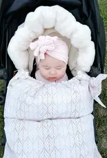 Baby Luno Baby Luno Nordic Footmuff Pram Liner -White Gold