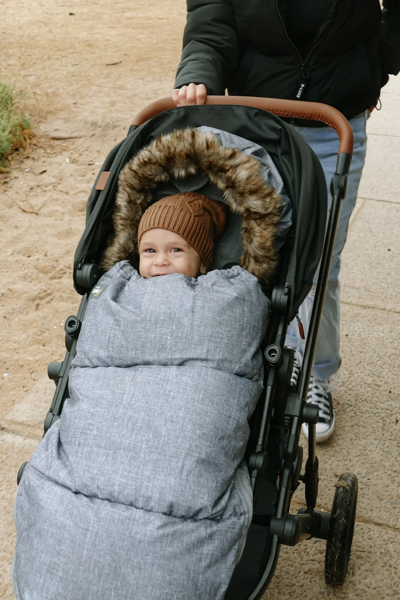 Baby Luno Baby Luno Nordic Footmuff Pram Liner - Chic Grey