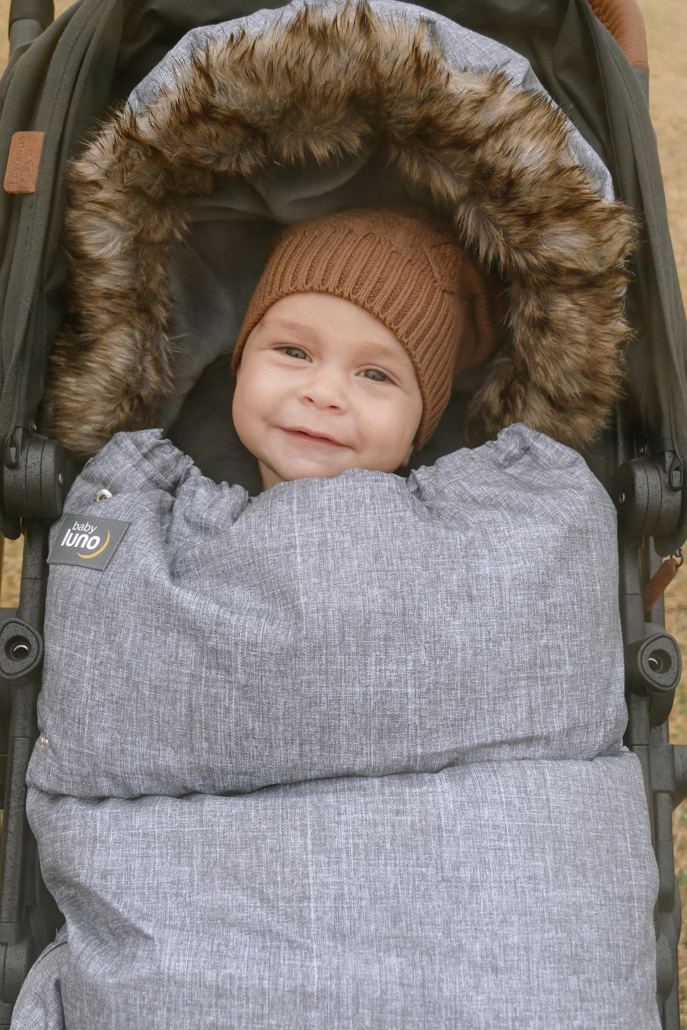 Baby Luno Baby Luno Nordic Footmuff Pram Liner - Chic Grey