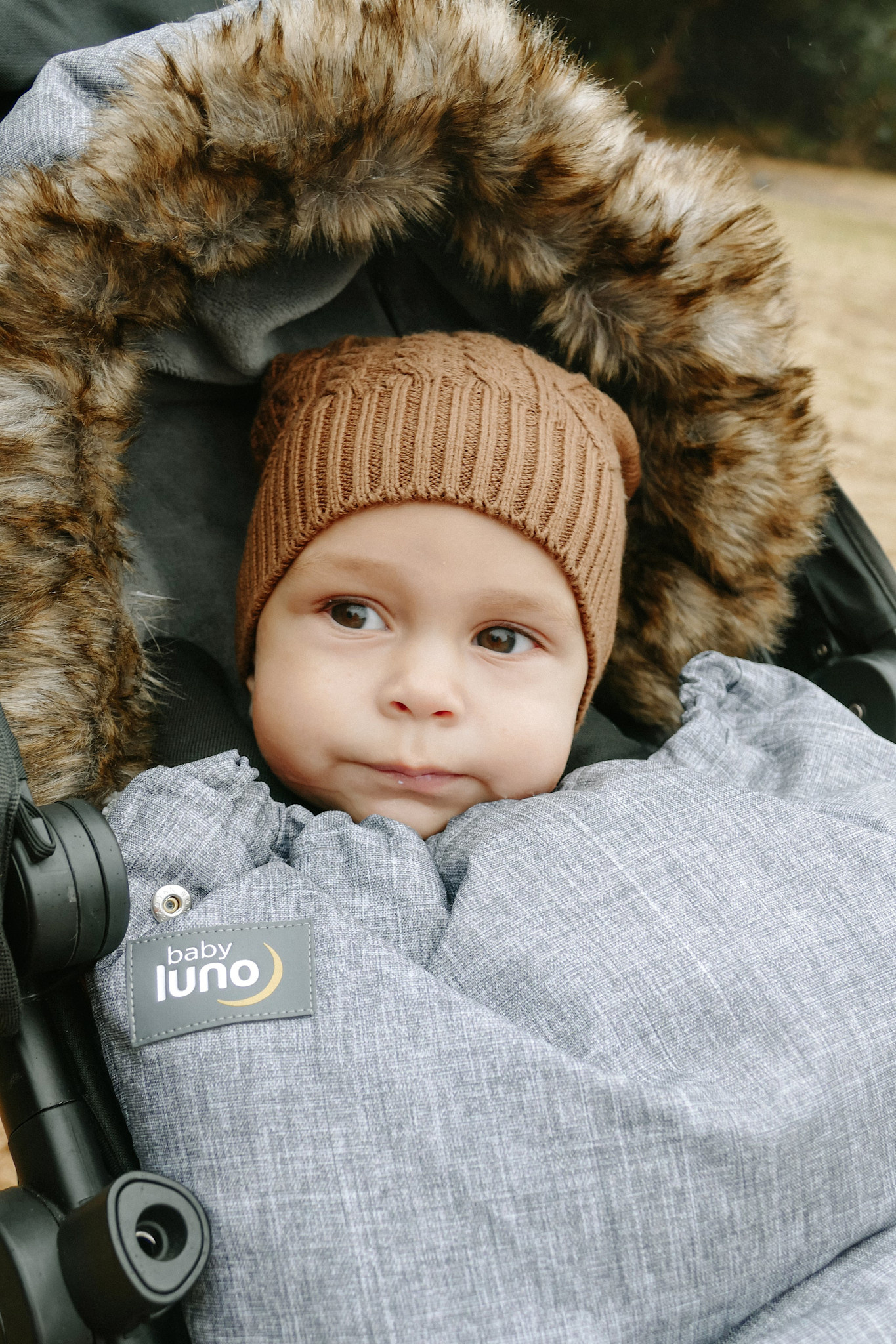 Baby Luno Baby Luno Nordic Footmuff Pram Liner - Chic Grey