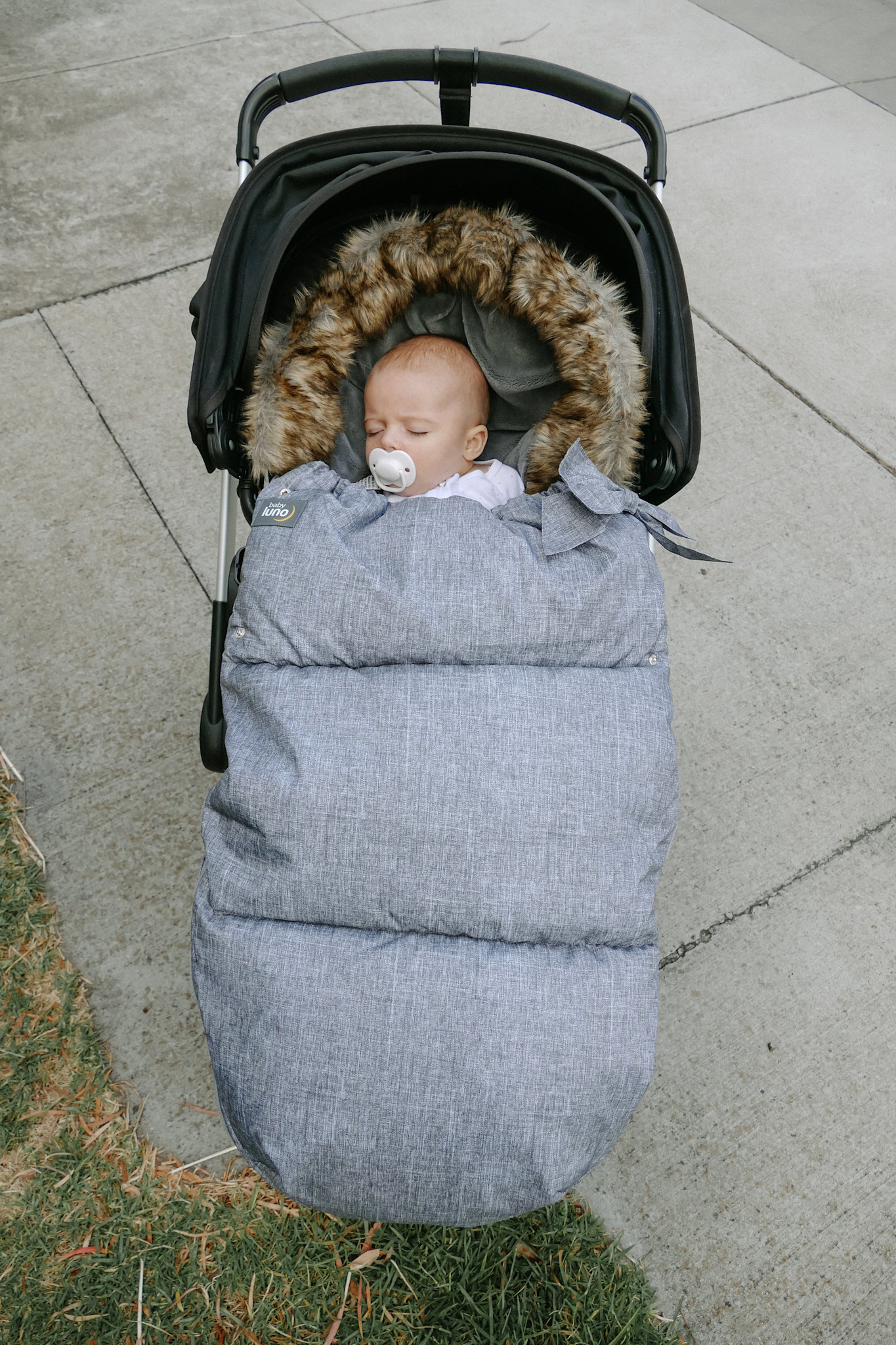 Baby Luno Baby Luno Nordic Footmuff Pram Liner - Chic Grey