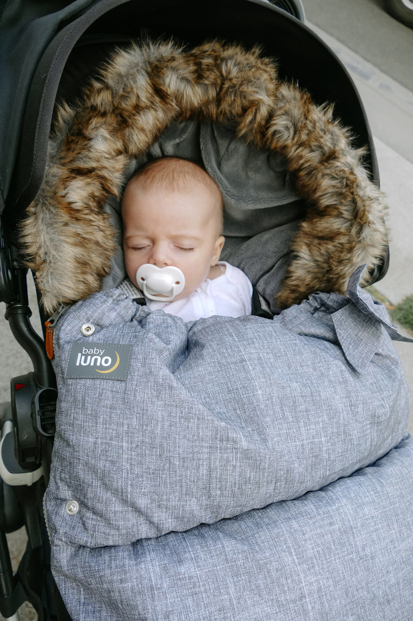 Baby Luno Baby Luno Nordic Footmuff Pram Liner - Chic Grey