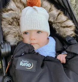 Baby Luno Baby Luno Nordic Footmuff Pram Liner - Classic Black