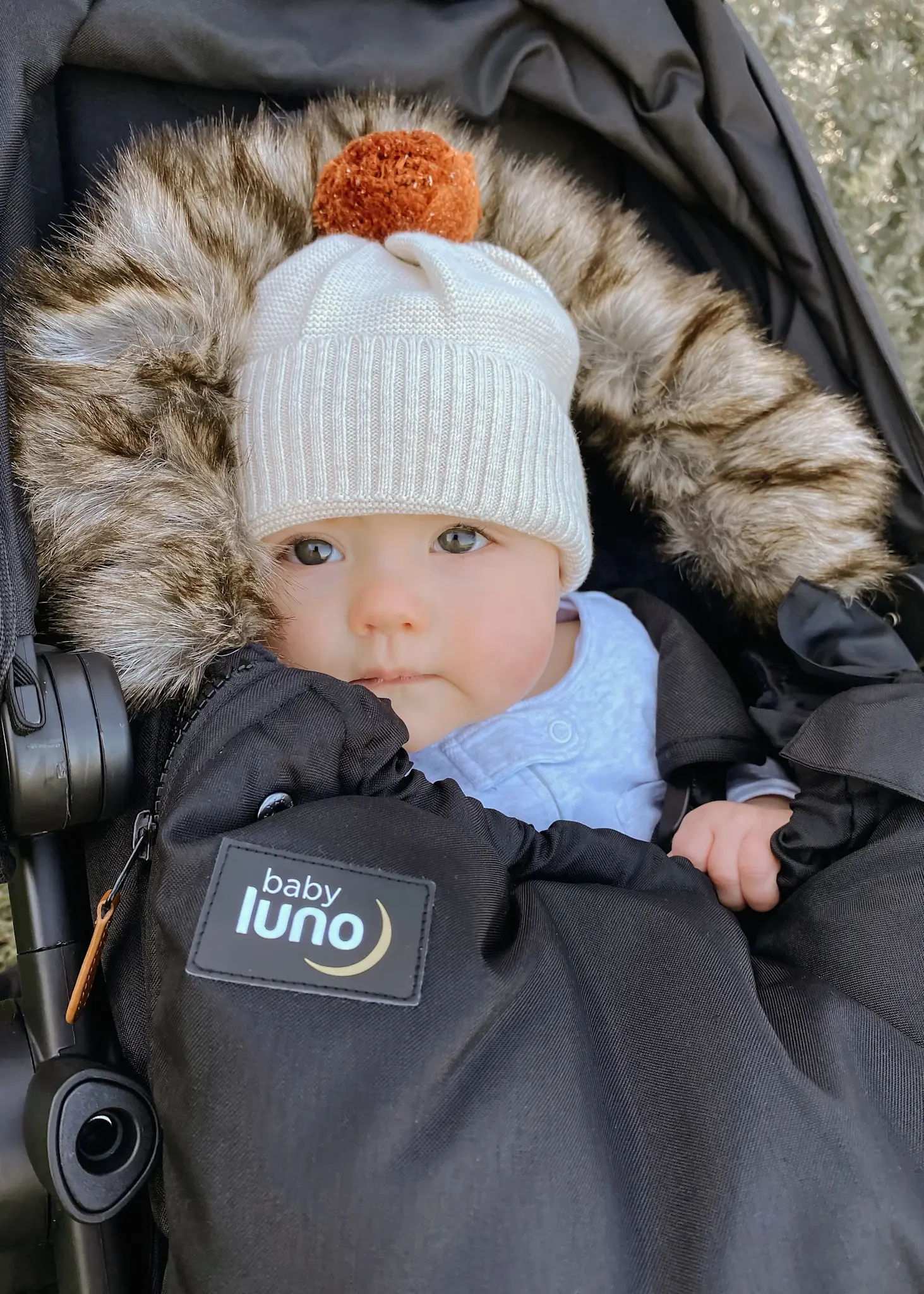 Baby Luno Baby Luno Nordic Footmuff Pram Liner - Classic Black