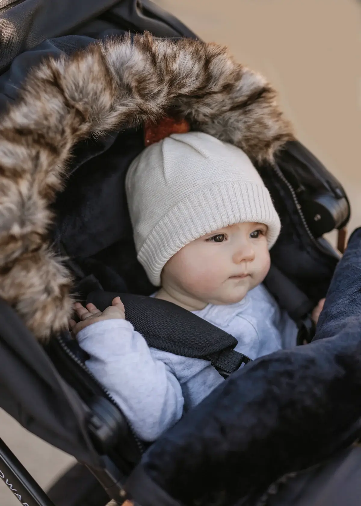 Baby Luno Baby Luno Nordic Footmuff Pram Liner - Classic Black