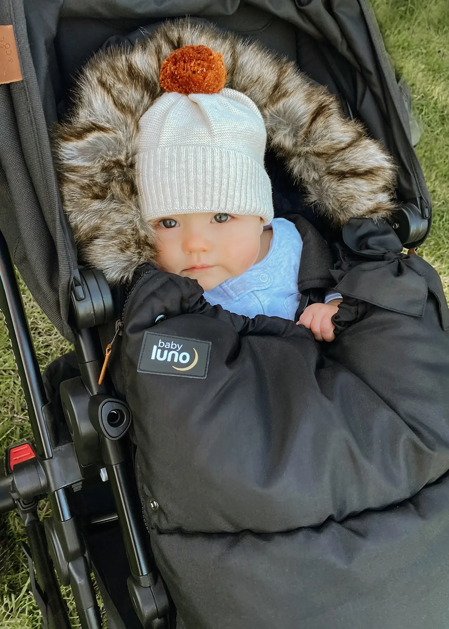 Baby Luno Baby Luno Nordic Footmuff Pram Liner - Classic Black