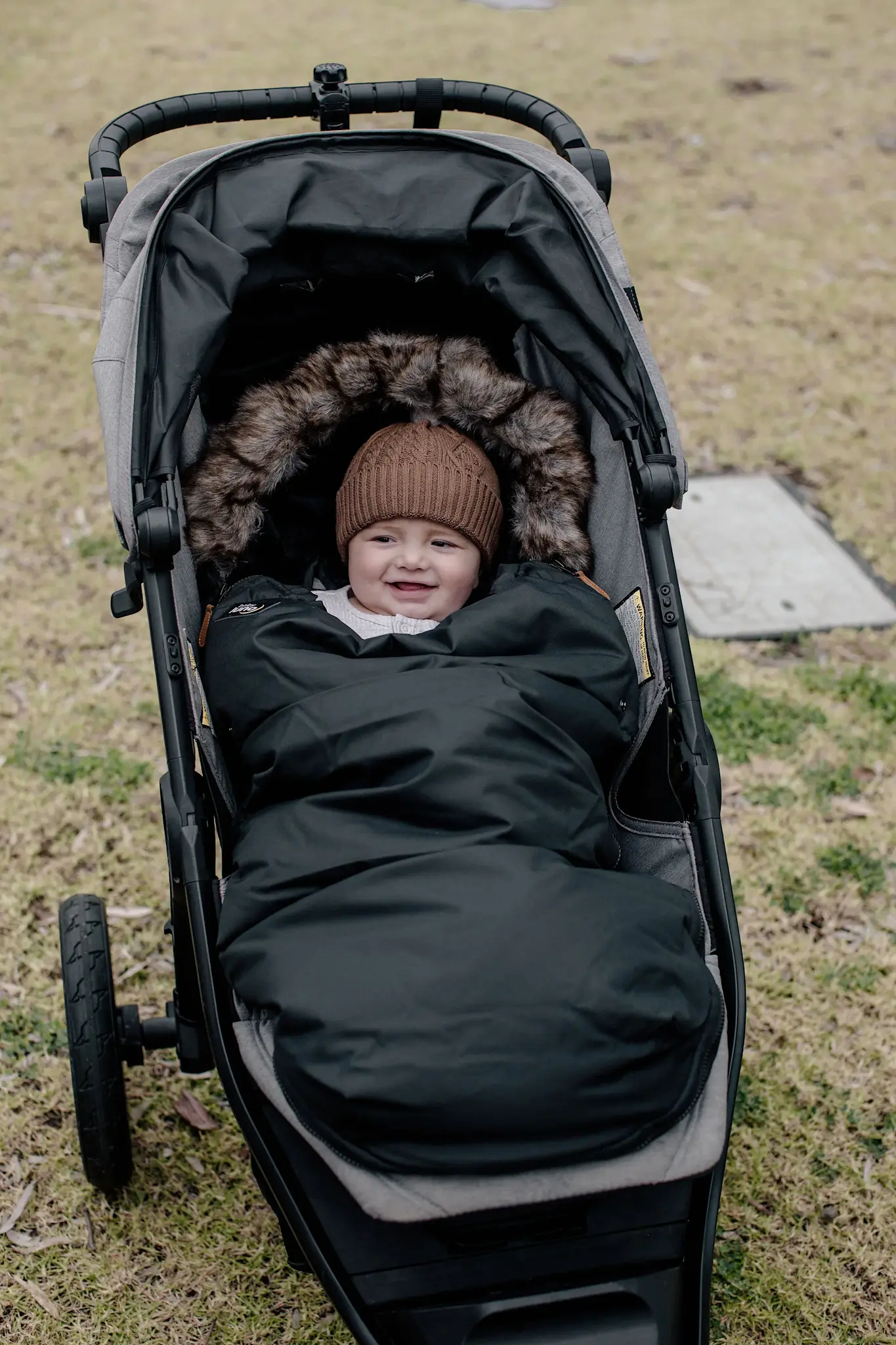Baby Luno Baby Luno Nordic Footmuff Pram Liner - Classic Black